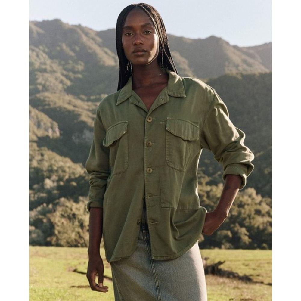 The Great. Army Jacket size XS Commander field‎ coat cotton blend utilitarian